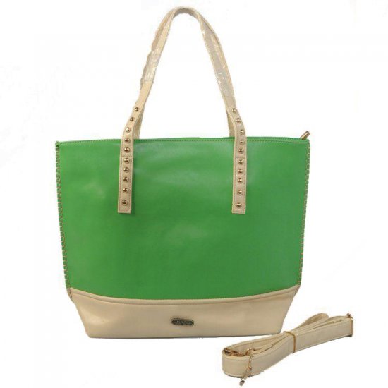 Coach Stud North South Large Green Totes CJJ | Women